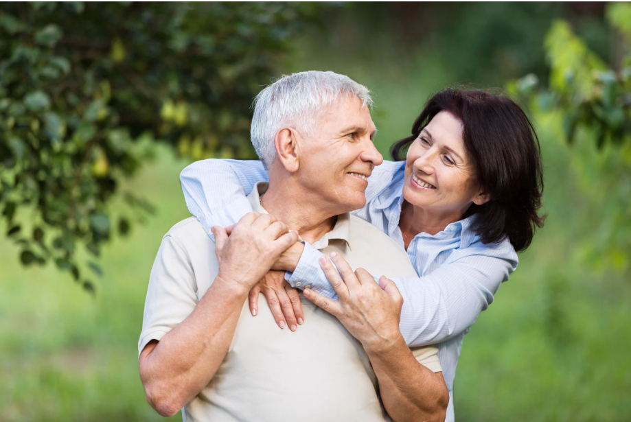 Older couple enjoying life